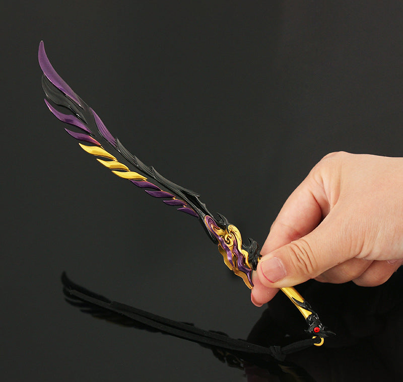 Naraka:Bladepoint Muramasa Katana Game Keychain Swords Butterfly Knife  Katana Justina Gu Weapon Model Boy Gift Toys for Children