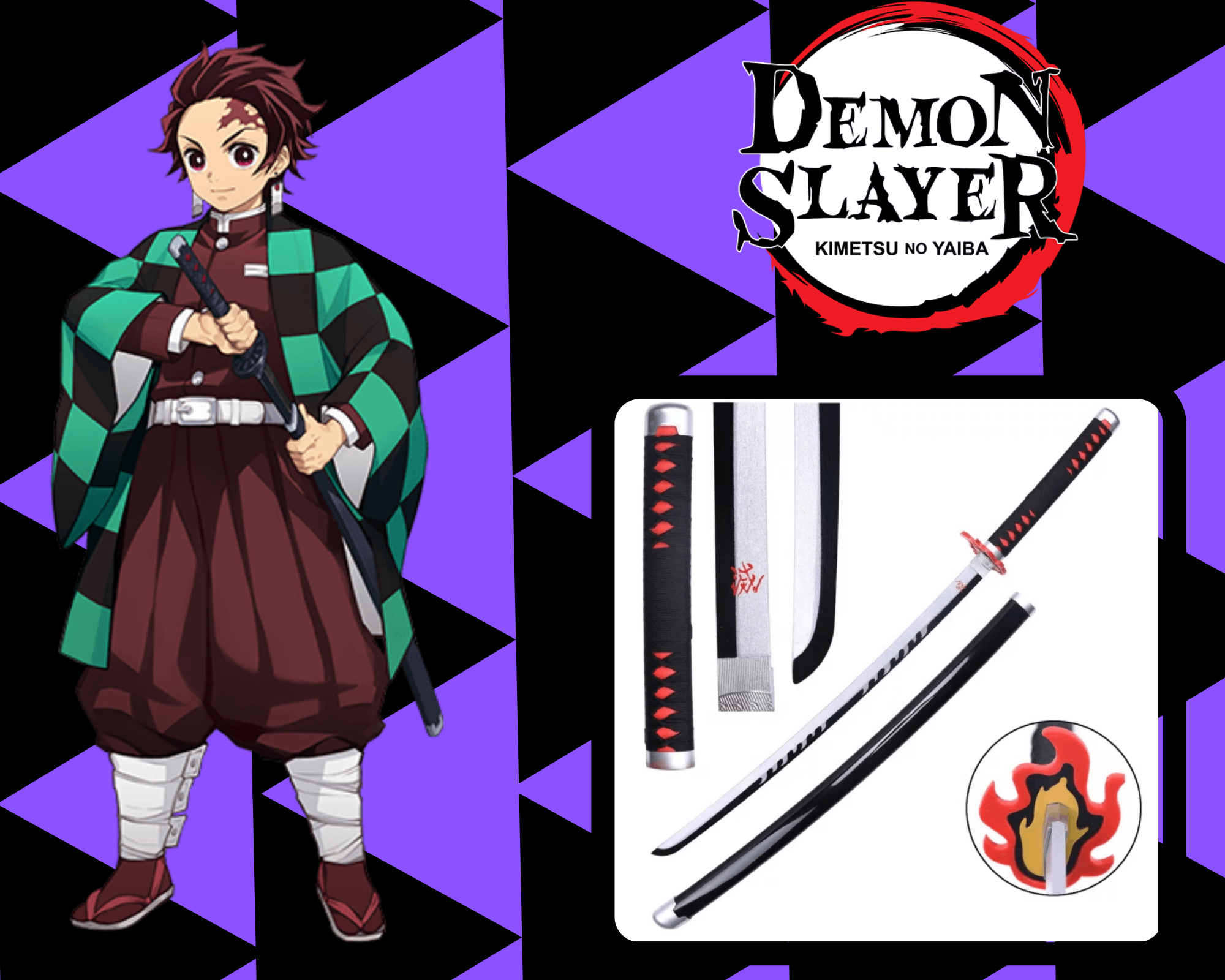 Tanjiro Kamado Anime PNG, Demon Slayer PNG, Anime Character PNG