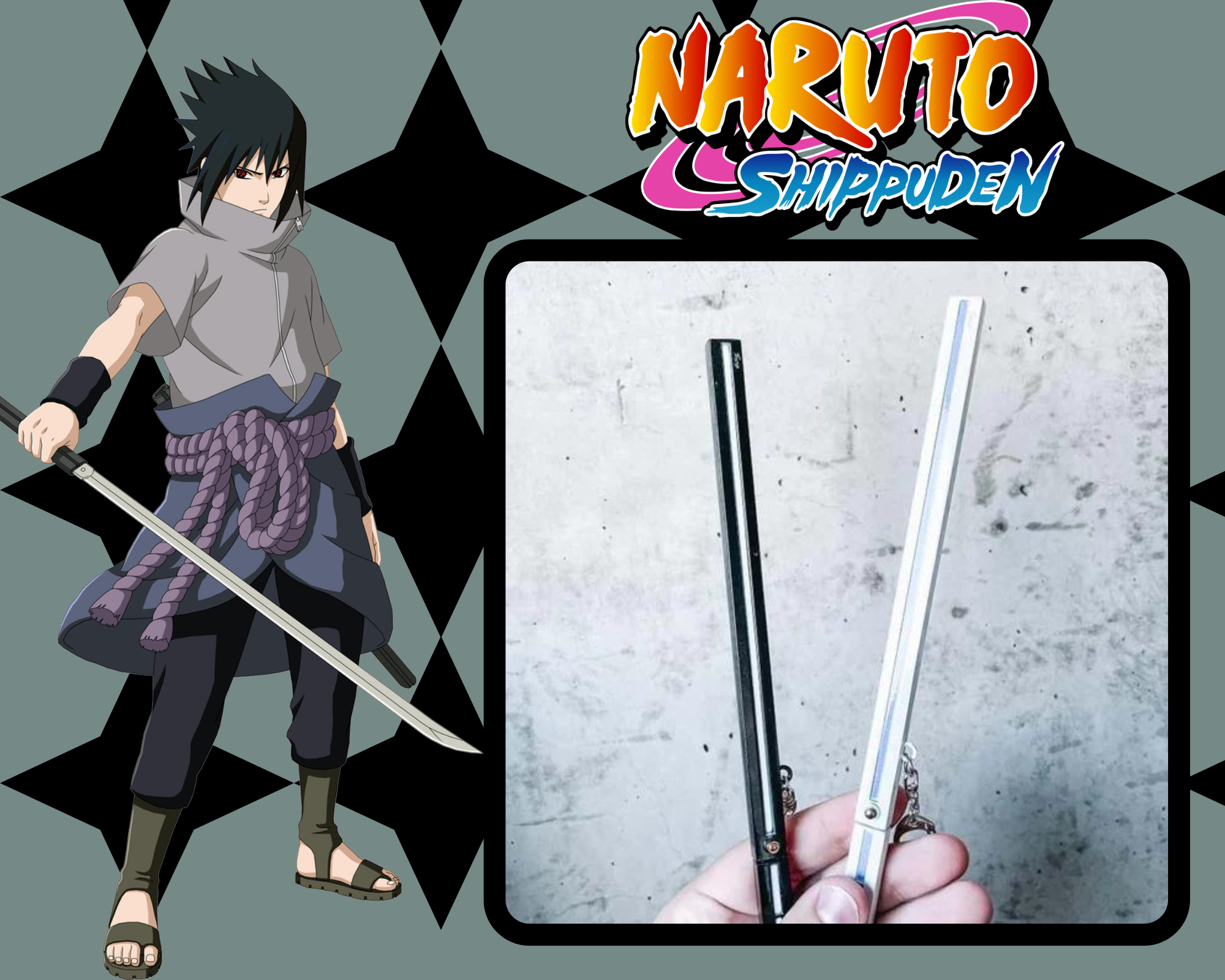 SASUKE MINI SWORD NARUTO SHIPPUDEN - sword-anime