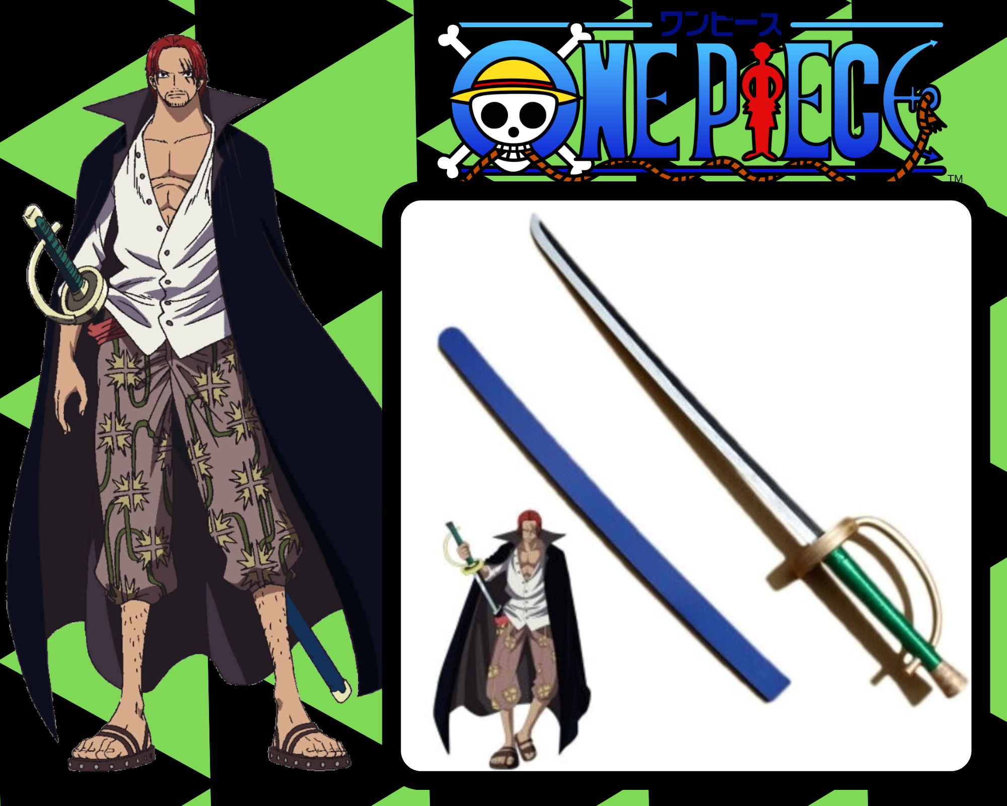 BandaI: Anime Heroes - One Piece - Shanks 6.5